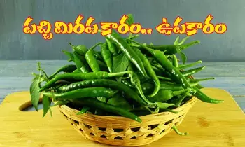 పచ్చిమిర్చితో ప్రయోజనాలు పచ్చిమిర్చితో ప్రయోజనాలు