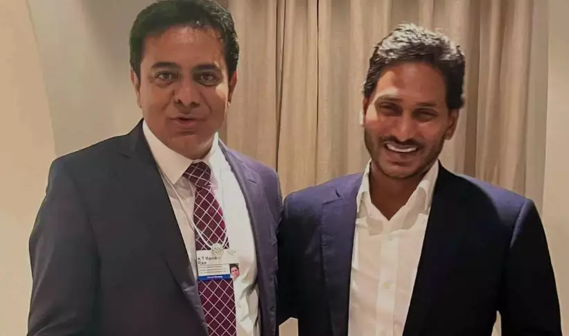 కేటీఆర్‌ నోట.. వైఎస్‌ జగన్‌ మాట