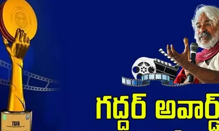 గద్దర్ అవార్డుల వేదిక పైకి తారలు.. సందడే సందడి గద్దర్ అవార్డుల వేదిక పైకి తారలు.. సందడే సందడి