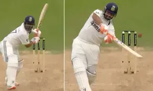 Rishabh Pant: మళ్లీ అదే తప్పు చేసిన పంత్.. 10 మీటర్ల దూరంలో బ్యాట్.. Rishabh Pant: మళ్లీ అదే తప్పు చేసిన పంత్.. 10 మీటర్ల దూరంలో బ్యాట్..