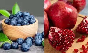 Pomegranate or Blueberries: దానిమ్మ లేదా బ్లూబెర్రీస్.. రెండింటిలో ఆరోగ్యానికి ఏది మంచిది..? Pomegranate or Blueberries: దానిమ్మ లేదా బ్లూబెర్రీస్.. రెండింటిలో ఆరోగ్యానికి ఏది మంచిది..?
