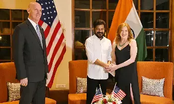 తెలంగాణకు స్ఫూర్తి అమెరికా - సీఎం రేవంత్ రెడ్డి తెలంగాణకు స్ఫూర్తి అమెరికా - సీఎం రేవంత్ రెడ్డి