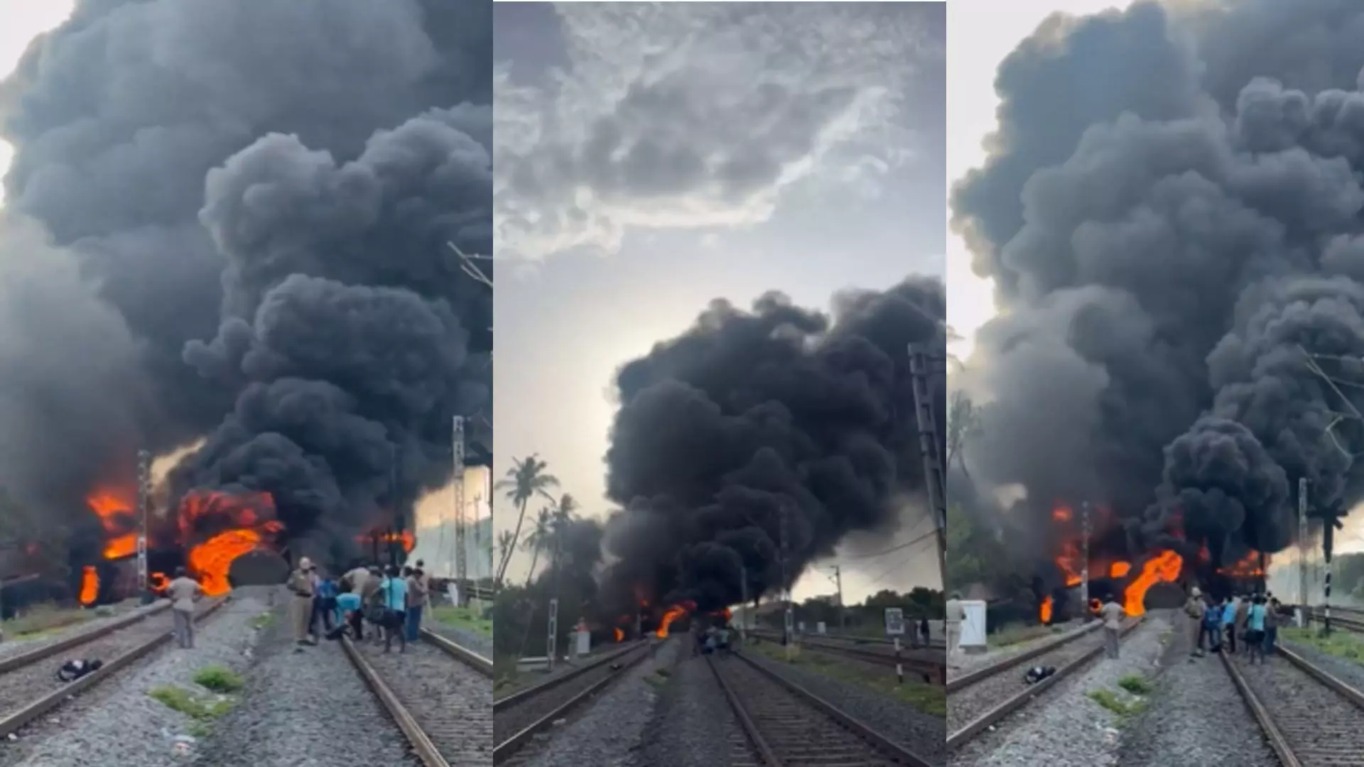 Fire in Goods Train తమిళనాడులో గూడ్స్ రైలుకు అగ్ని ప్రమాదం Fire in Goods Train తమిళనాడులో గూడ్స్ రైలుకు అగ్ని ప్రమాదం
