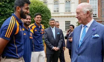 Indian Cricketers: బ్రిటన్ రాజు చార్లెస్-3ని కలిసిన భారత క్రికెటర్లు Indian Cricketers: బ్రిటన్ రాజు చార్లెస్-3ని కలిసిన భారత క్రికెటర్లు