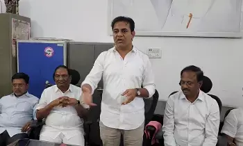 KTR Revanth Reddy : మేడిగడ్డ బ్యారేజి మీద చర్చిద్దాం రా…! KTR Revanth Reddy : మేడిగడ్డ బ్యారేజి మీద చర్చిద్దాం రా…!