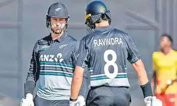 CRICKET: 8 వికెట్ల తేడాతో న్యూజిలాండ్ ఘన విజయం CRICKET: 8 వికెట్ల తేడాతో న్యూజిలాండ్ ఘన విజయం