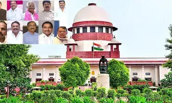Defection of MLAs : ఫిరాయింపు ఎమ్మెల్యేలపై మూడు నెలల్లో నిర్ణయం తీసుకోండి Defection of MLAs : ఫిరాయింపు ఎమ్మెల్యేలపై మూడు నెలల్లో నిర్ణయం తీసుకోండి