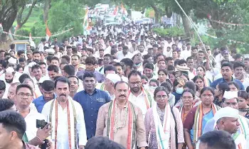 Telangana Congress : జంతర్మంతర్ వద్ద నేడు తెలంగాణ కాంగ్రెస్ ధర్నా Telangana Congress : జంతర్మంతర్ వద్ద నేడు తెలంగాణ కాంగ్రెస్ ధర్నా