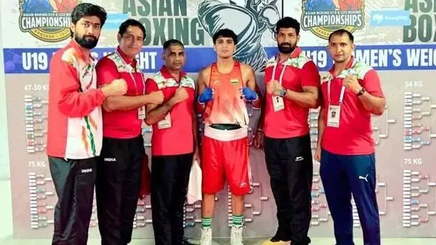 Asian Under-19 Boxing Championship: ఫైనల్ కు చేరిన 10 మంది బాక్సర్లు Asian Under-19 Boxing Championship: ఫైనల్ కు చేరిన 10 మంది బాక్సర్లు