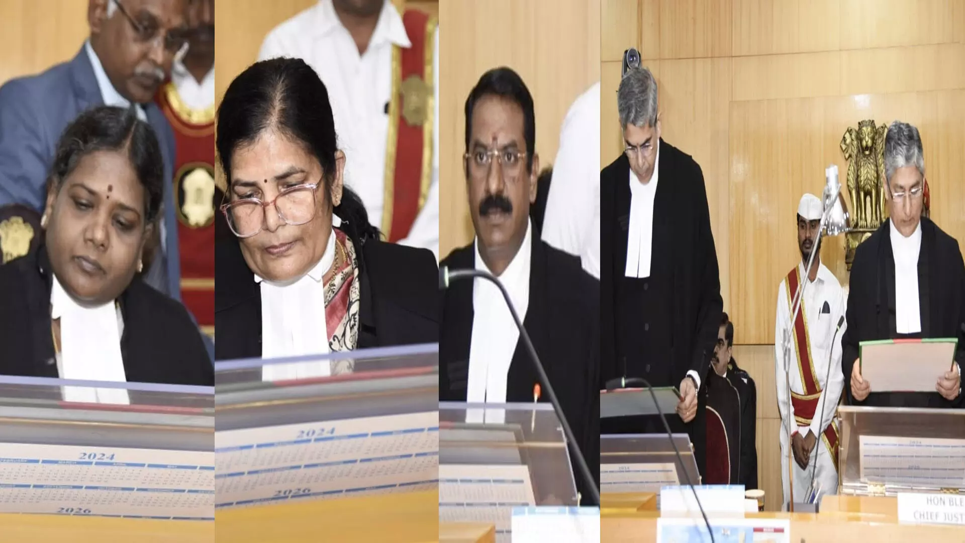Ap Highcourt : హైకోర్టులో న్యాయమూర్తులుగా ప్రమాణం చేసిన అనదపు న్యాయమూర్తులు Ap Highcourt : హైకోర్టులో న్యాయమూర్తులుగా ప్రమాణం చేసిన అనదపు న్యాయమూర్తులు
