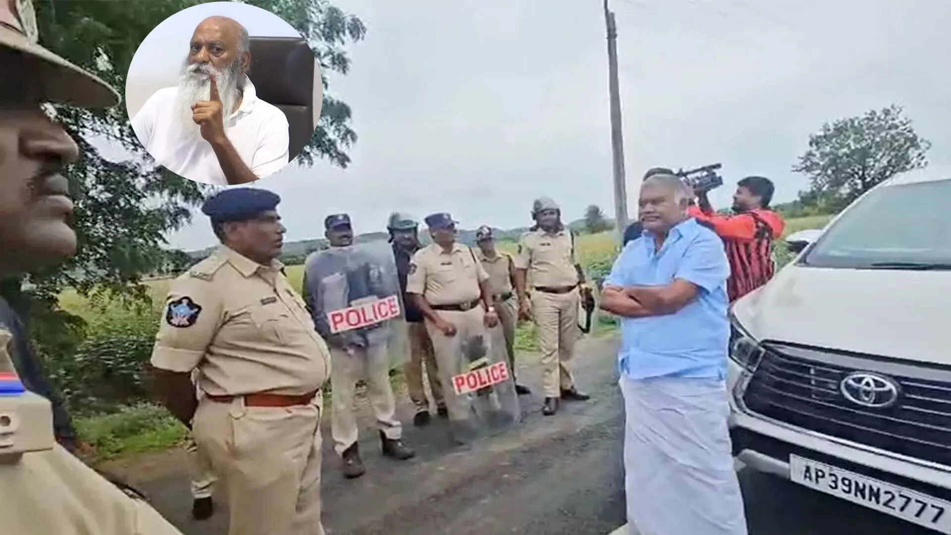 తాడిపత్రికి వెళ్లకుండా పెద్దారెడ్డిని అడ్డుకున్న పోలీసులు