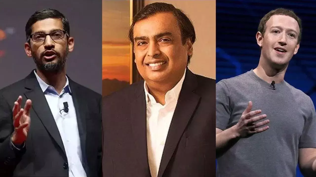 Reliance AI : ముఖేష్ అంబానీకి గూగుల్, మెటా మద్దతు.. కిరాణా దుకాణాలకు ఏఐ సేవలు Reliance AI : ముఖేష్ అంబానీకి గూగుల్, మెటా మద్దతు.. కిరాణా దుకాణాలకు ఏఐ సేవలు
