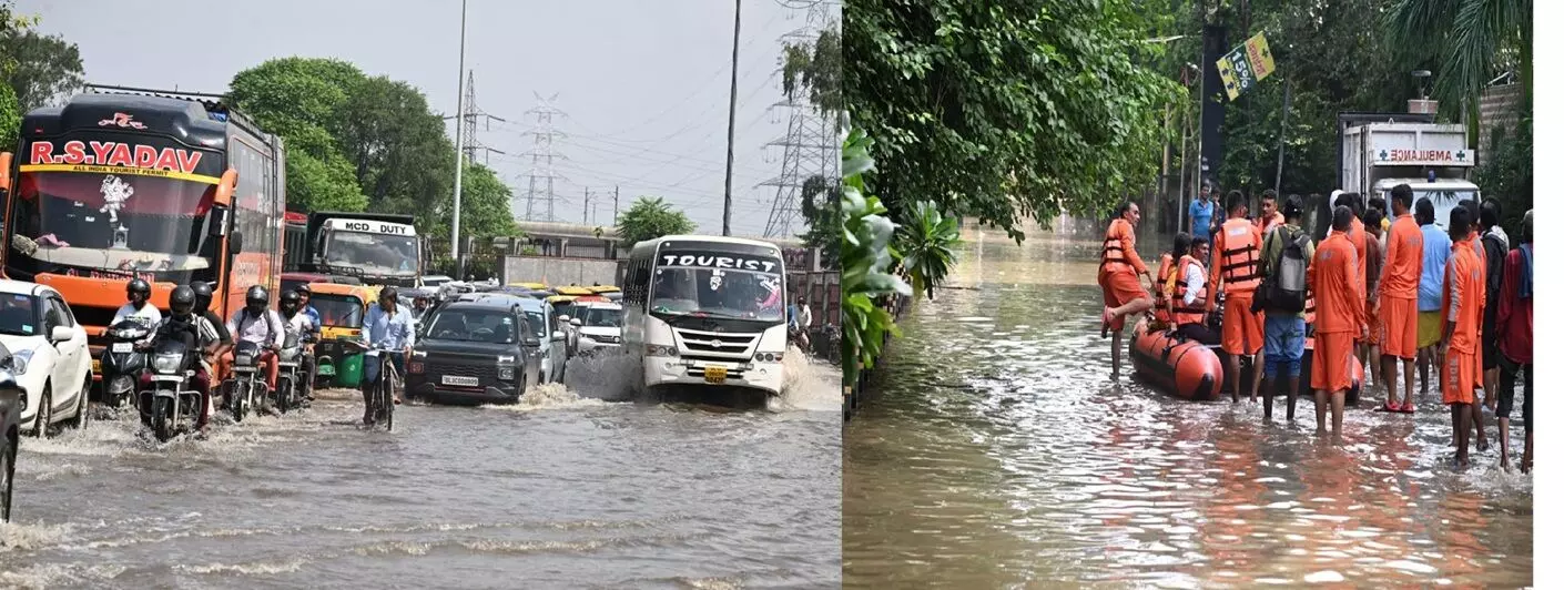 Yamuna River: ప్రమాదకర స్థాయికి చేరిన యమునా నది.. ఢిల్లీ, హిమాచల్, పంజాబ్లో తీవ్ర వరదలు.. Yamuna River: ప్రమాదకర స్థాయికి చేరిన యమునా నది.. ఢిల్లీ, హిమాచల్, పంజాబ్లో తీవ్ర వరదలు..