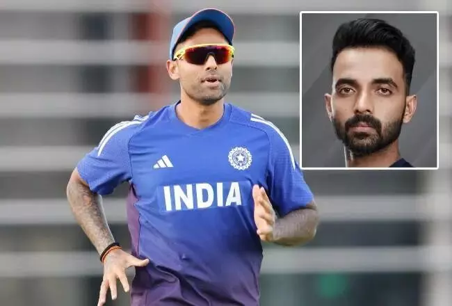 Rahanes Advice to Suryakumar Yadav: సూర్య.. కెప్టెన్సీపై కాకుండా బ్యాటింగ్పై దృష్టి పెట్టు.. రహానే సలహా Rahanes Advice to Suryakumar Yadav: సూర్య.. కెప్టెన్సీపై కాకుండా బ్యాటింగ్పై దృష్టి పెట్టు.. రహానే సలహా