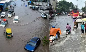Traffic Jam in Hyderabad: హైదరాబాద్లో భారీ వర్షంతో ట్రాఫిక్ జామ్ Traffic Jam in Hyderabad: హైదరాబాద్లో భారీ వర్షంతో ట్రాఫిక్ జామ్