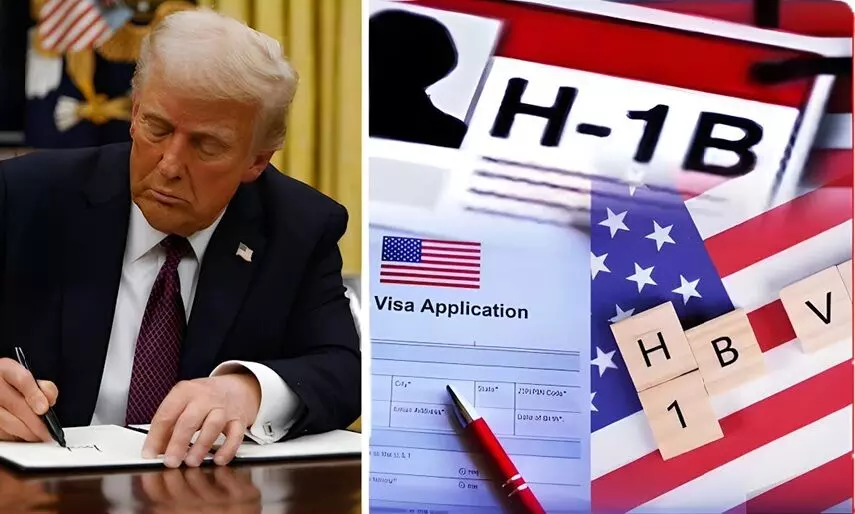 H-1B Visa Decision: ట్రంప్ హెచ్1బీ వీసా కఠిన నిర్ణయం... అమెరికా కంపెనీలపై రూ.1.23 లక్షల కోట్ల భారీ భారం! H-1B Visa Decision: ట్రంప్ హెచ్1బీ వీసా కఠిన నిర్ణయం... అమెరికా కంపెనీలపై రూ.1.23 లక్షల కోట్ల భారీ భారం!