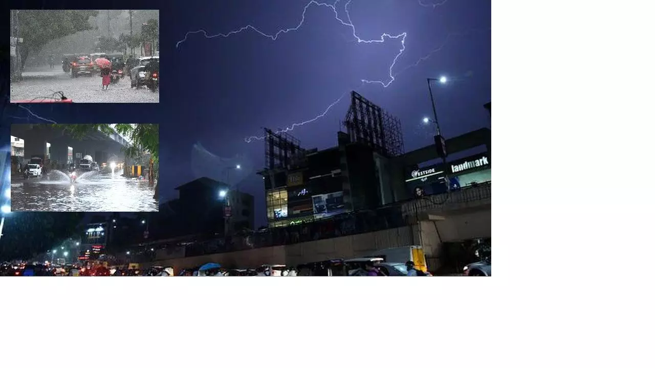 Hyderabad: హైదరాబాద్‌ నగరాన్ని  కప్పిన క్యూములోనింబస్ మేఘాలు.. నగరంలో జోరుగా వర్షం!