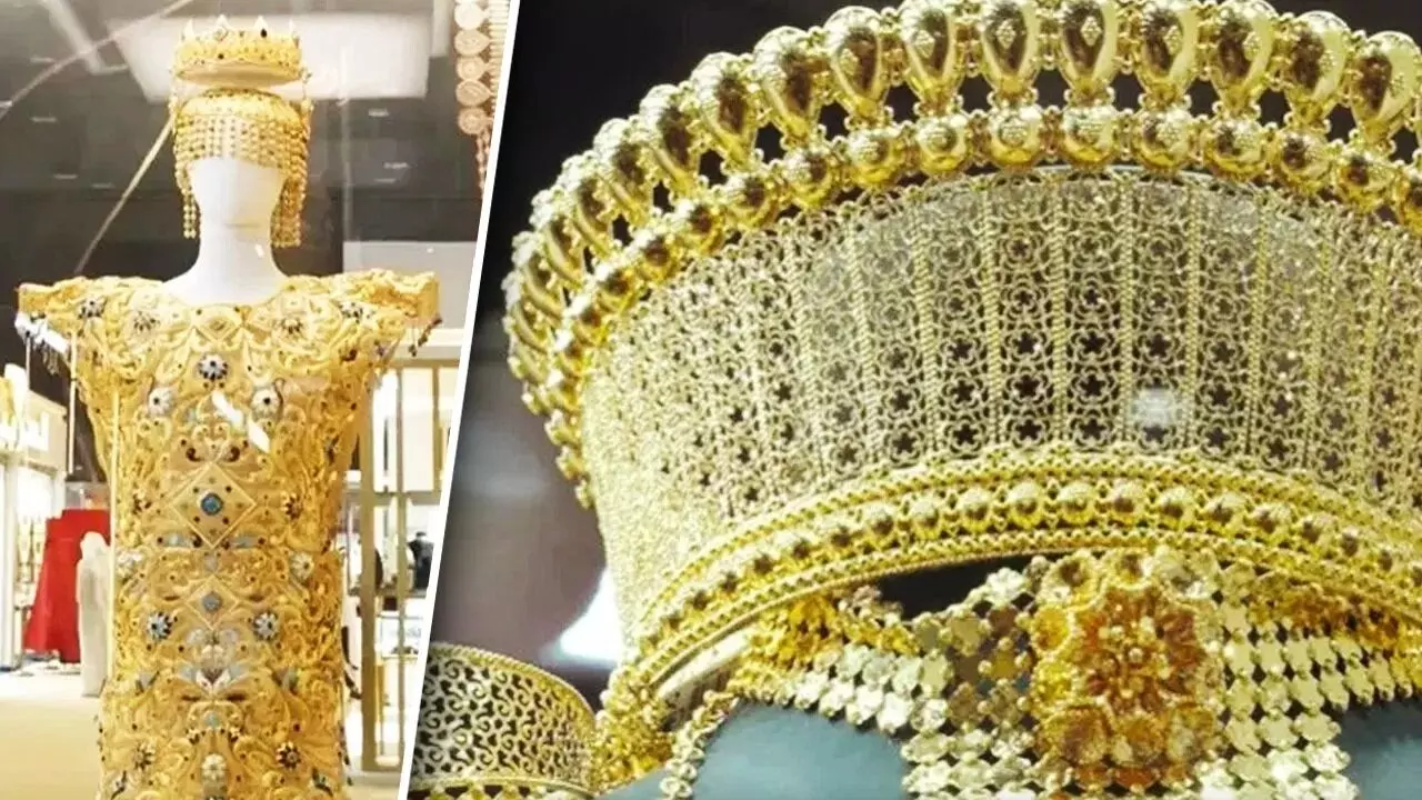 Gold Attire: 10 కిలోల బరువు..రూ.10 కోట్ల విలువైన బంగారు డ్రెస్.. గిన్నిస్ బుక్‌లో చోటు