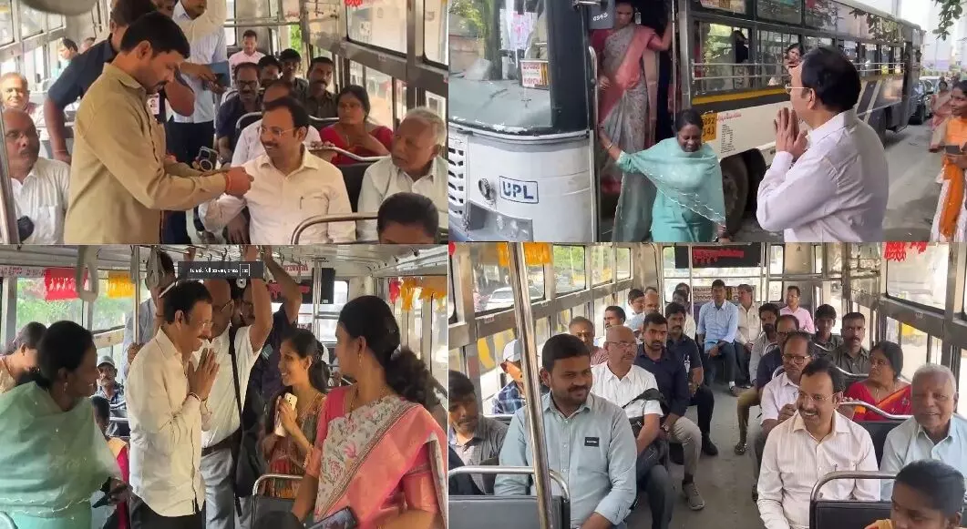 TGSRTC MD Sajjanar: టీజీఎస్‌ఆర్టీసీ ఎండీగా చివరి రోజు: సాధారణ ప్రయాణికుడిలా బస్‌లో ప్రయాణించిన వీసీ సజ్జనార్