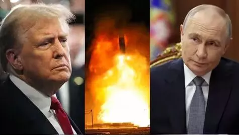 Trump Warns: పుతిన్ను లక్ష్యంగా తోమహాక్ క్షిపణులతో: ట్రంప్ హెచ్చరిక Trump Warns: పుతిన్ను లక్ష్యంగా తోమహాక్ క్షిపణులతో: ట్రంప్ హెచ్చరిక