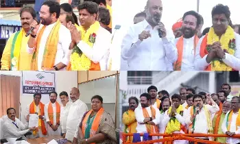 Union Minister Kishan Reddy: కాంగ్రెస్ సర్కారుకు గుణపాఠం చెప్పాలి: కిషన్రెడ్డి Union Minister Kishan Reddy: కాంగ్రెస్ సర్కారుకు గుణపాఠం చెప్పాలి: కిషన్రెడ్డి