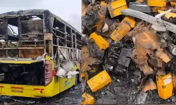 Kurnool Bus Fire Accident:  కర్నూలు బస్సు అగ్నిప్రమాదం: వందల మొబైల్ ఫోన్లు పేలి.. ప్రమాద తీవ్రతకు ప్రధాన కారణం! Kurnool Bus Fire Accident:  కర్నూలు బస్సు అగ్నిప్రమాదం: వందల మొబైల్ ఫోన్లు పేలి.. ప్రమాద తీవ్రతకు ప్రధాన కారణం!