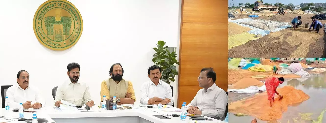 CM Revanth Reddy Orders Immediate Aid for Cyclone-Affected Farmers: అన్నదాతకు అండగా ఉంటాం.. తుఫాన్తో నష్టపోయిన రైతులకు తక్షణ సహాయం: సీఎం రేవంత్ రెడ్డి ఆదేశాలు! CM Revanth Reddy Orders Immediate Aid for Cyclone-Affected Farmers: అన్నదాతకు అండగా ఉంటాం.. తుఫాన్తో నష్టపోయిన రైతులకు తక్షణ సహాయం: సీఎం రేవంత్ రెడ్డి ఆదేశాలు!