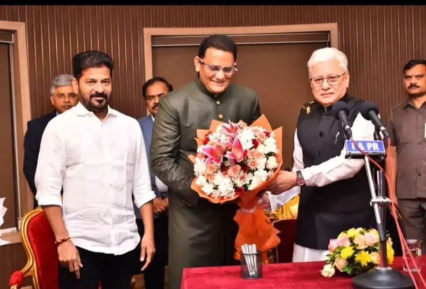 Azharuddin Sworn In as Minister: అజారుద్దీన్: మంత్రిగా ప్రమాణ స్వీకారం! Azharuddin Sworn In as Minister: అజారుద్దీన్: మంత్రిగా ప్రమాణ స్వీకారం!