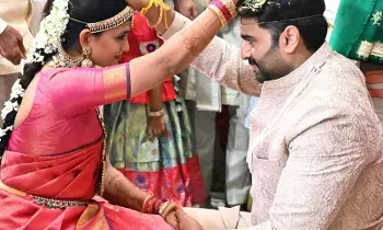 Grand Wedding of Nara Rohit : ఘనంగా నారా రోహిత్ పెళ్లి: శిరీషతో ఏడడుగులు!