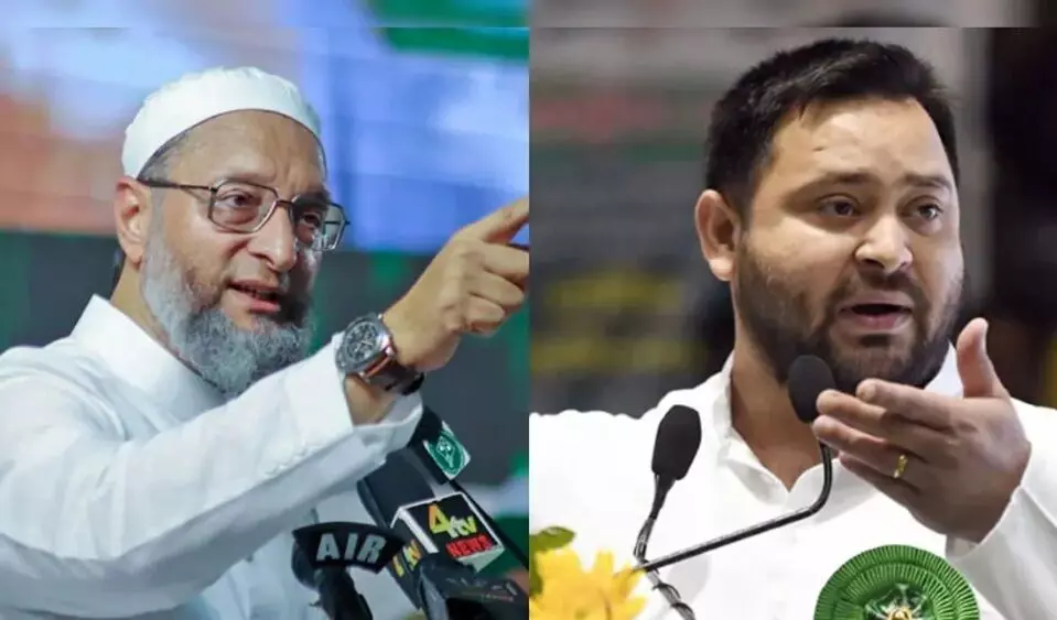 Owaisi Slams Tejashwi Strongly: గడ్డం, టోపీ పెట్టుకున్నందుకు తీవ్రవాది అన్నారా? తేజస్వీపై ఓవైసీ తీవ్ర విమర్శలు!