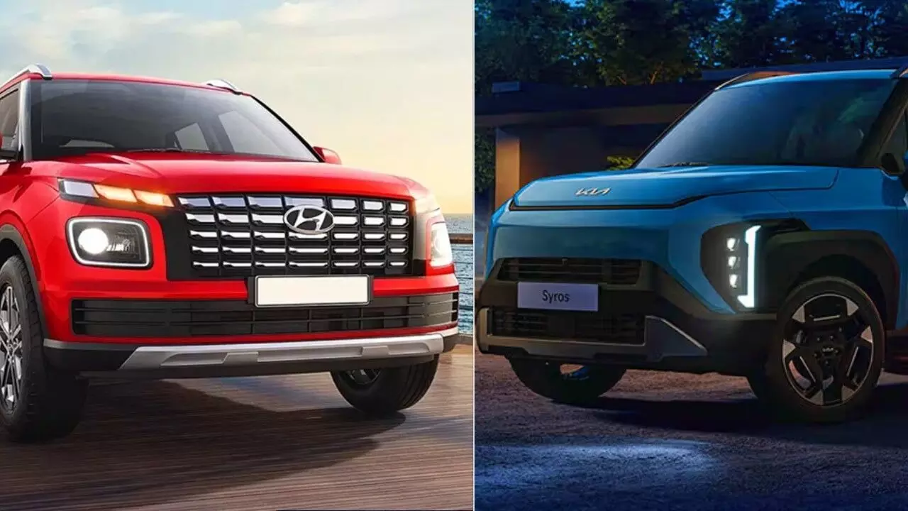 Hyundai Venue vs Kia Syros : హ్యుందాయ్ వెన్యూ vs కియా సైరోస్.. టాప్ వేరియంట్లలో ఏది బెస్ట్? Hyundai Venue vs Kia Syros : హ్యుందాయ్ వెన్యూ vs కియా సైరోస్.. టాప్ వేరియంట్లలో ఏది బెస్ట్?