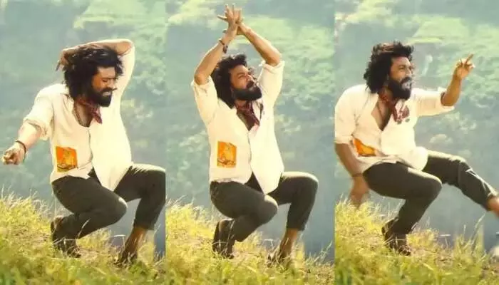 Charan Impresses with Mass Dance Moves: పెద్ది నుంచి చికిరి చికిరి సాంగ్..చరణ్ ఊరమాస్ స్టెప్పులు Charan Impresses with Mass Dance Moves: పెద్ది నుంచి చికిరి చికిరి సాంగ్..చరణ్ ఊరమాస్ స్టెప్పులు