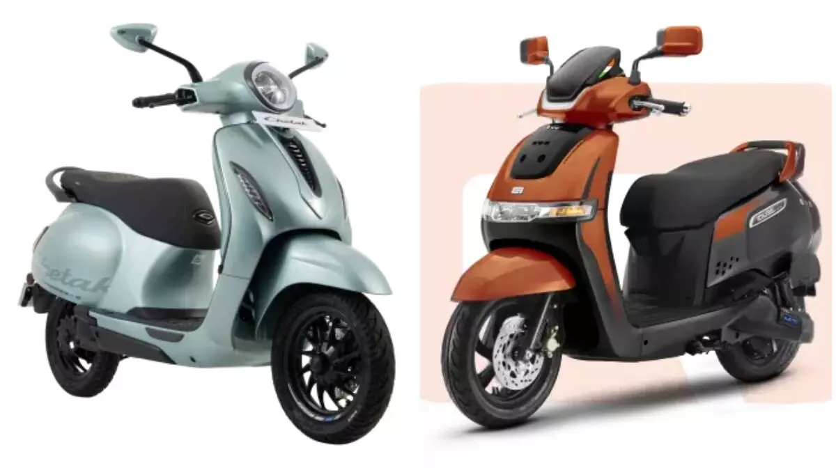 Bajaj Chetak 3001 vs TVS iQube : రేంజ్ రారాజు vs ఫాస్ట్ ఛార్జింగ్ ఛాంపియన్.. చేతక్ వర్సెస్ ఐక్యూబ్ ఏది బెస్ట్ Bajaj Chetak 3001 vs TVS iQube : రేంజ్ రారాజు vs ఫాస్ట్ ఛార్జింగ్ ఛాంపియన్.. చేతక్ వర్సెస్ ఐక్యూబ్ ఏది బెస్ట్