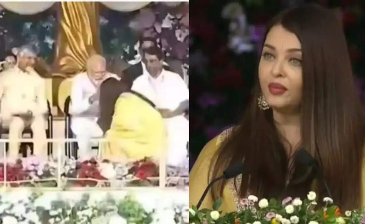 Aishwarya Bows at PM Modi’s Feet and Seeks His Blessings: ప్రధాని మోదీ కాళ్లు మొక్కి.. ఆశీర్వాదం తీసుకున్న ఐశ్వర్య