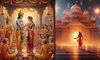 Saffron Flag Hoisted at Ayodhya Ram Mandir Peak: అయోధ్య రామమందిర శిఖరంపై కాషాయ జెండా.. ఈ రోజే ఎందుకో తెలుసా..? Saffron Flag Hoisted at Ayodhya Ram Mandir Peak: అయోధ్య రామమందిర శిఖరంపై కాషాయ జెండా.. ఈ రోజే ఎందుకో తెలుసా..?