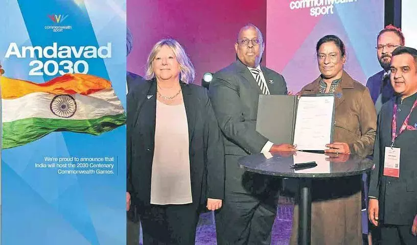 Commonwealth Games: అహ్మదాబాద్ లో కామన్వెల్త్ గేమ్స్ Commonwealth Games: అహ్మదాబాద్ లో కామన్వెల్త్ గేమ్స్