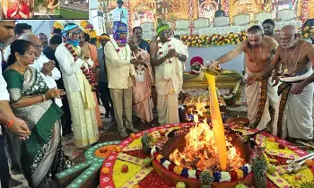 Bhoomi Pooja for Expansion of Venkateswara Swamy Temple in Amaravati: చంద్రబాబు నేతృత్వంలో అమరావతిలో వేంకటేశ్వరస్వామి ఆలయ విస్తరణకు  భూమిపూజ