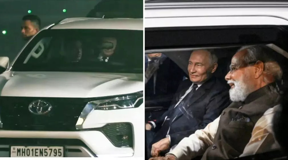 Putin’s India Visit: పుతిన్ భారత పర్యటన: రేంజ్ రోవర్కు బదులు టయోటా ఫార్చ్యూనర్లో మోదీ-పుతిన్ ప్రయాణం.. Putin’s India Visit: పుతిన్ భారత పర్యటన: రేంజ్ రోవర్కు బదులు టయోటా ఫార్చ్యూనర్లో మోదీ-పుతిన్ ప్రయాణం..