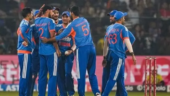 India Crushes South Africa in First T20: తొలి టీ20లో సౌతాఫ్రికాపై ఇండియా రికార్డ్ విక్టరీ India Crushes South Africa in First T20: తొలి టీ20లో సౌతాఫ్రికాపై ఇండియా రికార్డ్ విక్టరీ