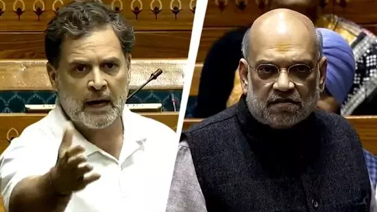 Rahul Alleges Amit Shah: ఓటుచోరీ విషయంలో అమిత్ షా ఆందోళన చెందారని రాహుల్ ఆరోపణ Rahul Alleges Amit Shah: ఓటుచోరీ విషయంలో అమిత్ షా ఆందోళన చెందారని రాహుల్ ఆరోపణ