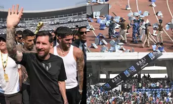 Chaos During Messi’s Visit to Salt Lake Stadium: మెస్సి సాల్ట్ లేక్ స్టేడియం పర్యటనలో గందరగోళం.. అభిమానుల ఆగ్రహం