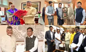 Chandrababu Naidu Busy in Delhi: ఢిల్లీలో చంద్రబాబు బిజీబిజీ.. కేంద్ర మంత్రులతో వరుస భేటీలు Chandrababu Naidu Busy in Delhi: ఢిల్లీలో చంద్రబాబు బిజీబిజీ.. కేంద్ర మంత్రులతో వరుస భేటీలు