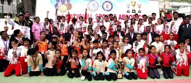 National Sports Aerobics Champion: నేషనల్ స్పోర్ట్స్ ఎరోబిక్స్ విన్నర్ గా తెలంగాణ
