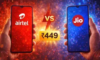 Airtel vs Jio 449 plan : జియో గుండెల్లో రైళ్లు..ఎయిర్‌టెల్ అరాచకమైన ఆఫర్..ఒకే రేటుకు ఎక్స్‌ట్రా డేటా