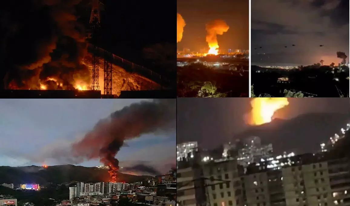 Massive Explosions in Venezuela: వెనెజువెలాలో భారీ పేలుళ్లు.. అమెరికా దాడులు, మదురో దంపతులు అదుపులో: ట్రంప్ ప్రకటన Massive Explosions in Venezuela: వెనెజువెలాలో భారీ పేలుళ్లు.. అమెరికా దాడులు, మదురో దంపతులు అదుపులో: ట్రంప్ ప్రకటన
