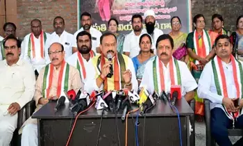 TPCC Chief Mahesh Kumar Goud: మున్సిపల్ ఎన్నికల్లో కాంగ్రెస్ విజయం తథ్యం: టీపీసీసీ అధ్యక్షుడు మహేశ్కుమార్ గౌడ్ ధీమా TPCC Chief Mahesh Kumar Goud: మున్సిపల్ ఎన్నికల్లో కాంగ్రెస్ విజయం తథ్యం: టీపీసీసీ అధ్యక్షుడు మహేశ్కుమార్ గౌడ్ ధీమా