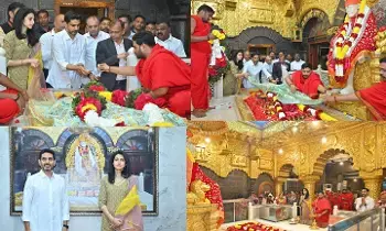 Minister Nara Lokesh: శిర్డీలో సాయినాథుని దర్శించుకున్న మంత్రి నారా లోకేశ్ దంపతులు