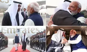 PM Modi: యూఏఈ అధ్యక్షుడు షేక్ మహమ్మద్ బిన్ జాయెద్ అల్ నహ్యాన్ భారత్‌కు రాక.. మోదీ స్వయంగా స్వాగతం