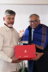 Andhra Pradesh Chief Minister Nara Chandrababu Naidu: ఆంధ్రప్రదేశ్ ముఖ్యమంత్రి నారా చంద్రబాబు నాయుడు: క్రీడా నగరాల్లో టాటా పెట్టుబడులకు ఆహ్వానం - ప్రాజెక్టుల వేగవంతం చేయాలని కోరిక Andhra Pradesh Chief Minister Nara Chandrababu Naidu: ఆంధ్రప్రదేశ్ ముఖ్యమంత్రి నారా చంద్రబాబు నాయుడు: క్రీడా నగరాల్లో టాటా పెట్టుబడులకు ఆహ్వానం - ప్రాజెక్టుల వేగవంతం చేయాలని కోరిక