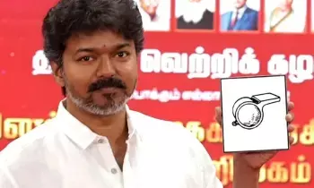 Actor Vijays Tamilaga Vetri Kazhagam (TVK) party: విజయ్‌‌‌‌‌‌‌‌‌‌‌‌‌‌‌‌ టీవీకేకు విజిల్‌‌‌‌‌‌‌‌‌‌‌‌‌‌‌‌ గుర్తు